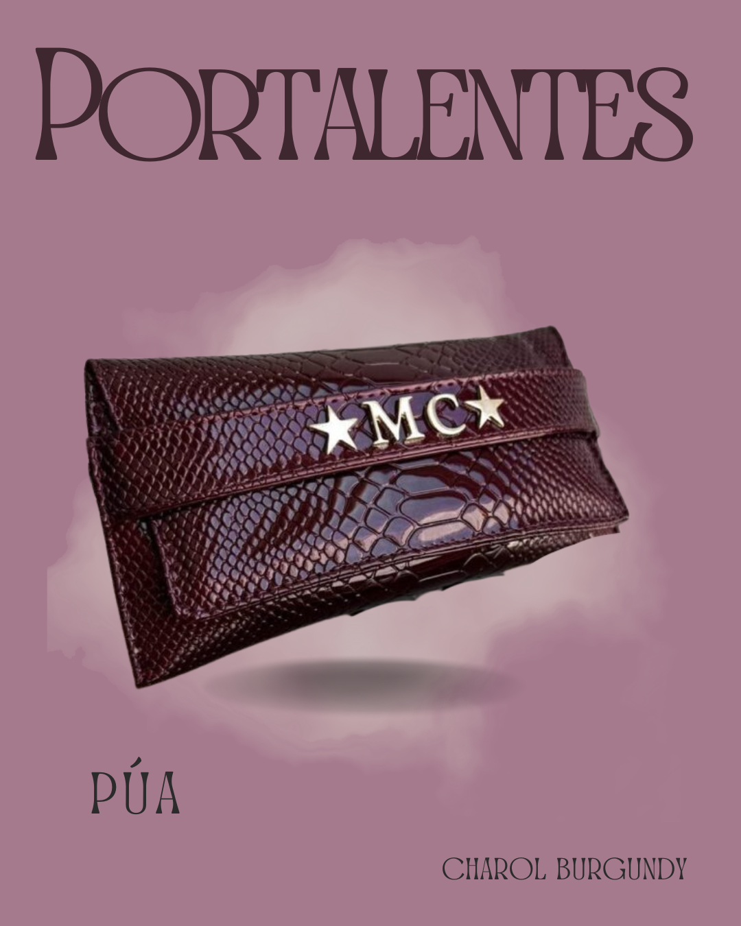 Portalentes Charol Burgundy