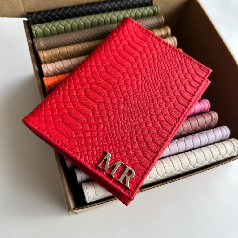 Porta pasaporte Individual Hot Red