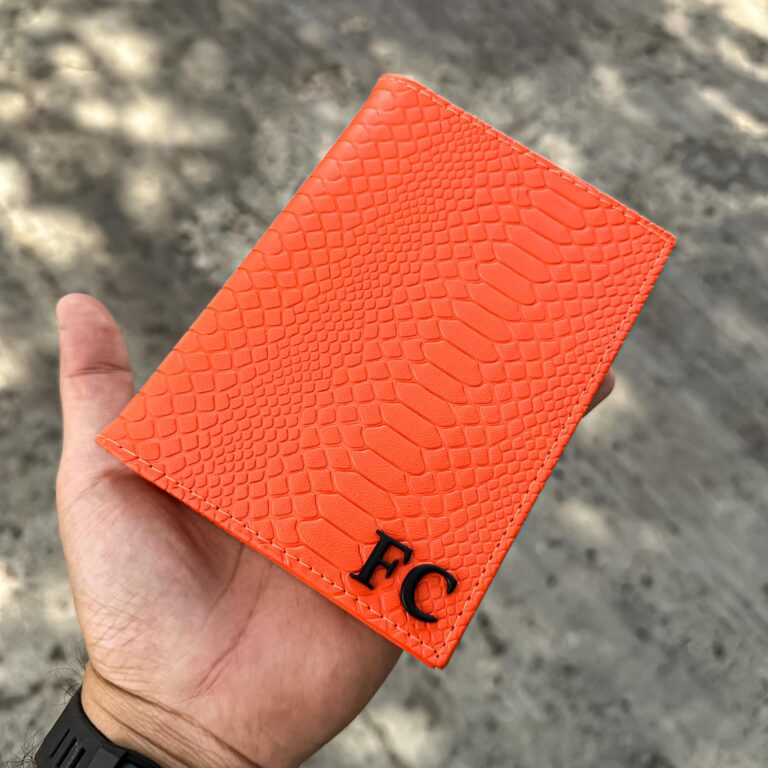 Porta pasaporte Individual Orange