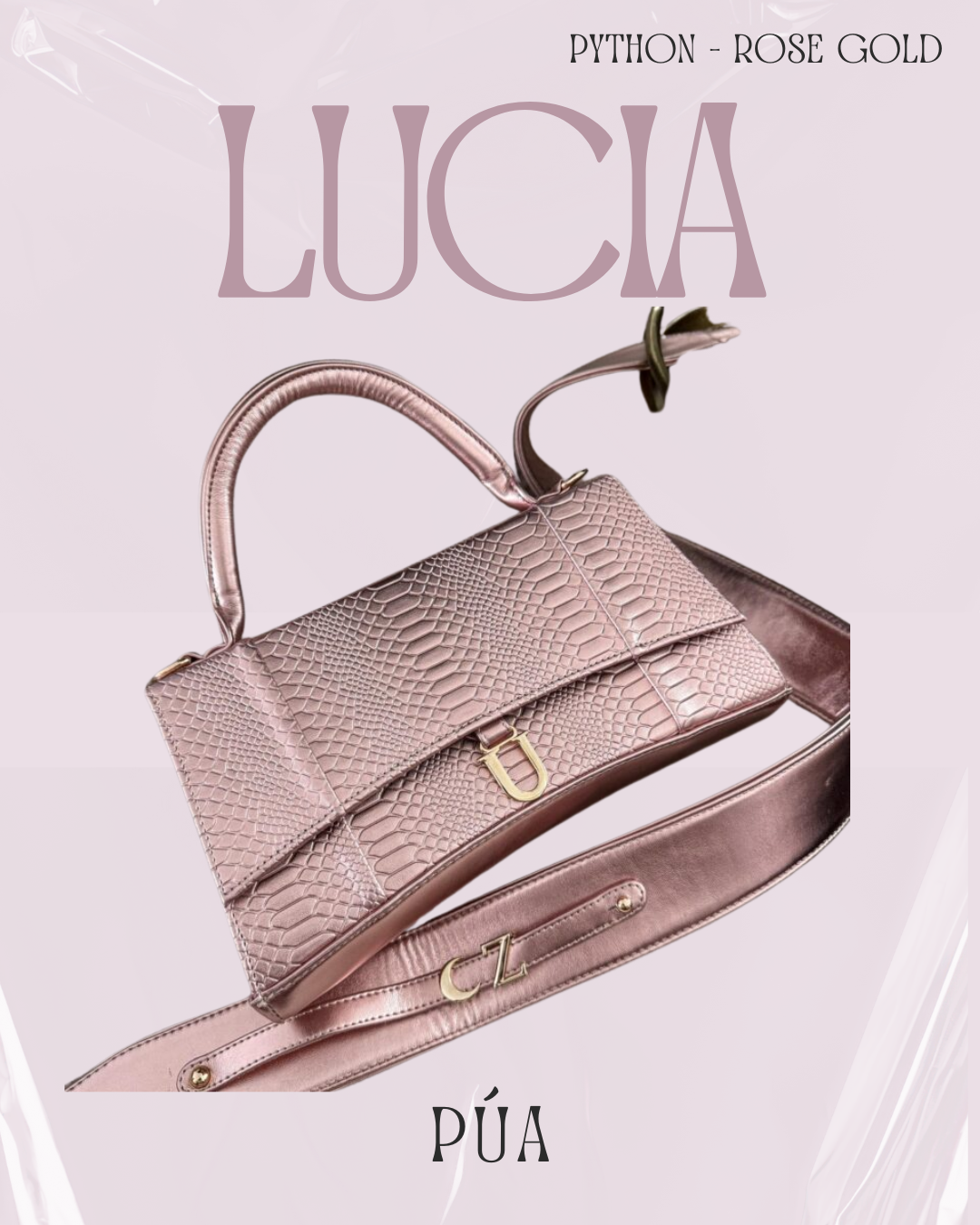Lucia Python Rose Gold