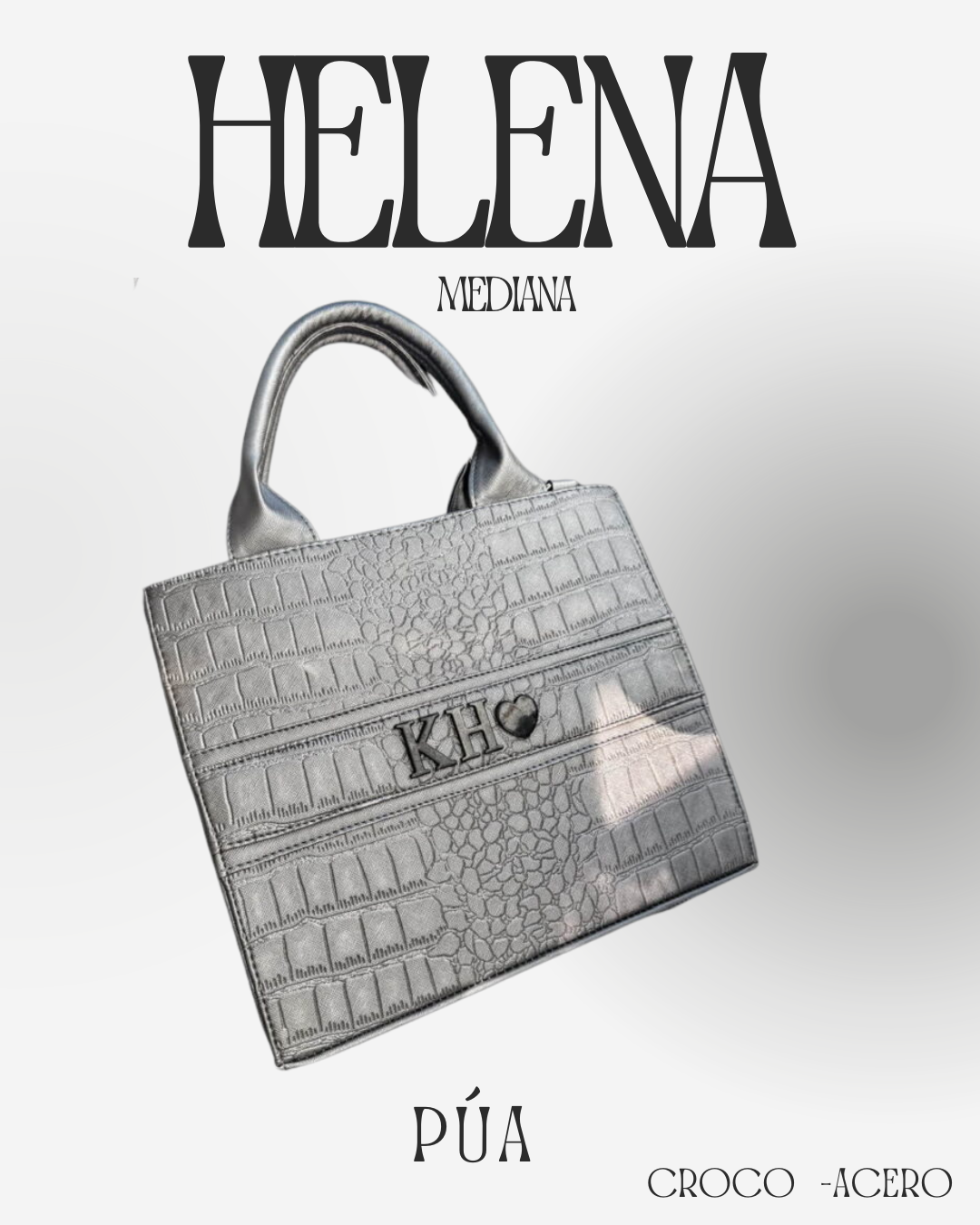 Helena Croco Acero - TOTE Mediana