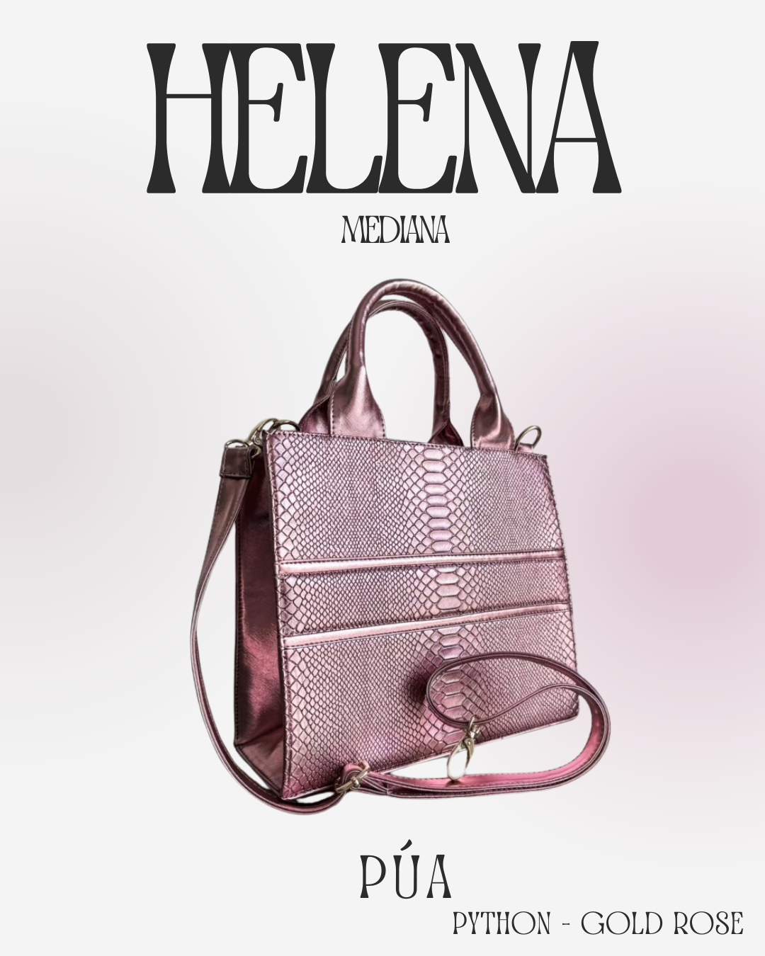 Helena Python Gold Rose - TOTE Mediana