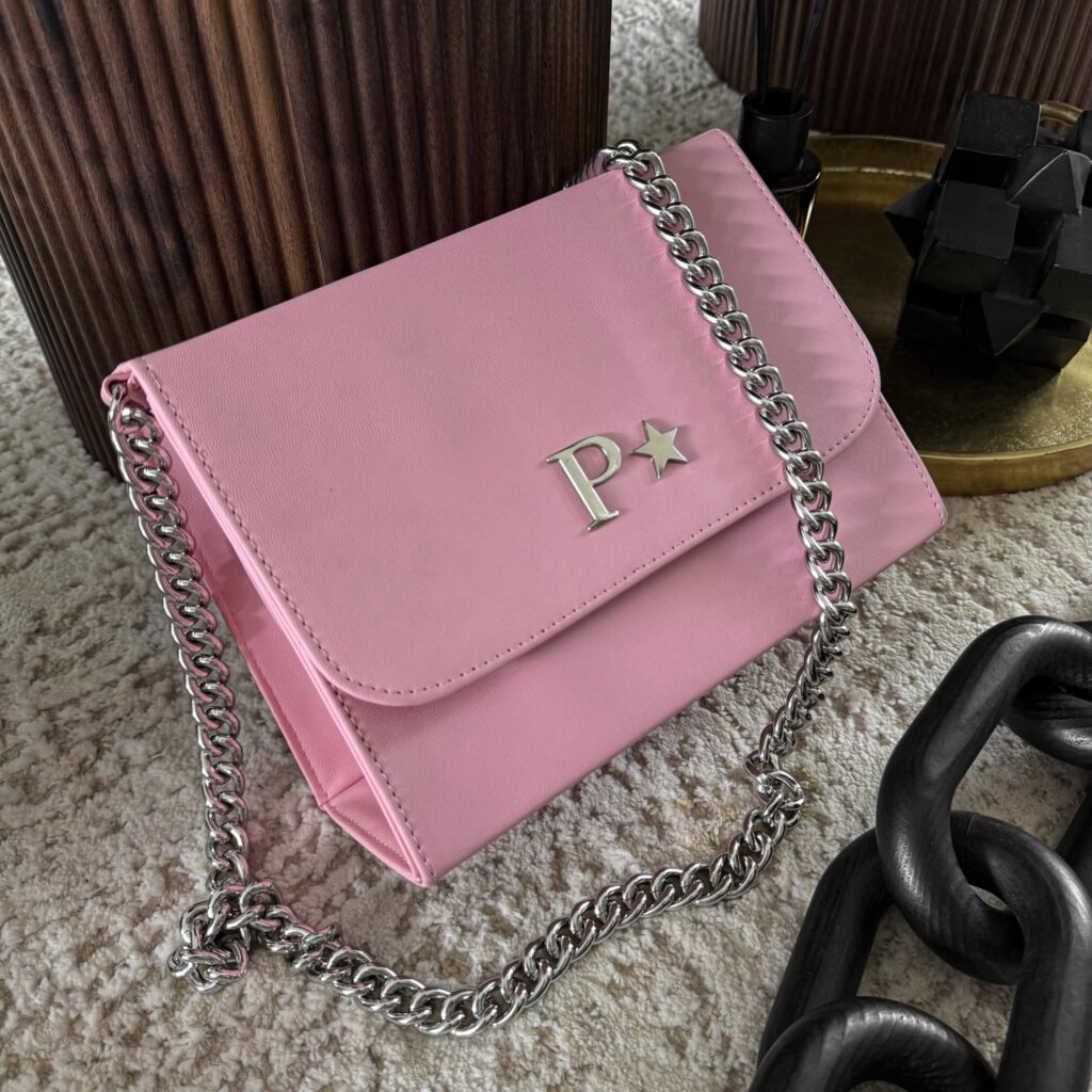 Julia Baby Pink Cadena Plata