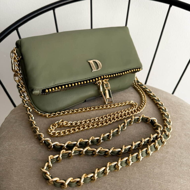 Zulema Mini - Olive Green & Gold