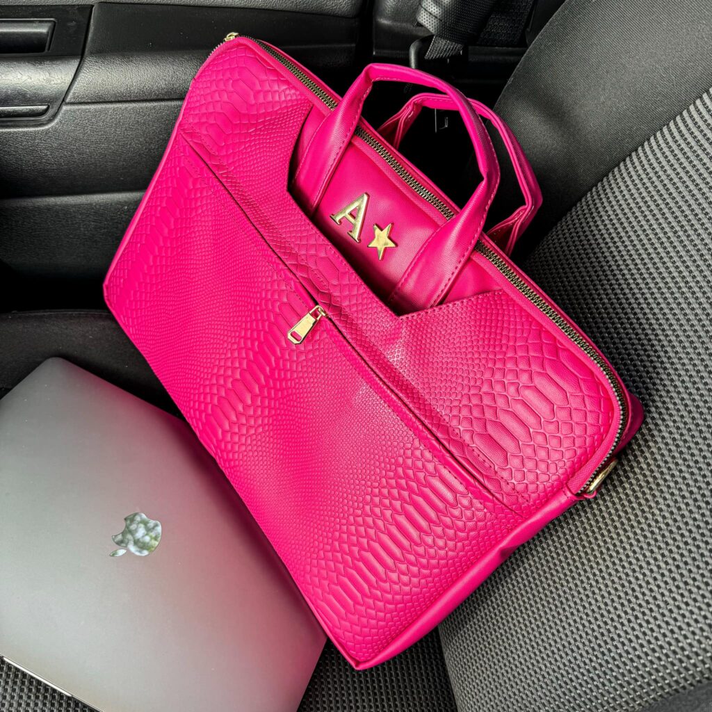 Porta Laptop Snake Fucsia