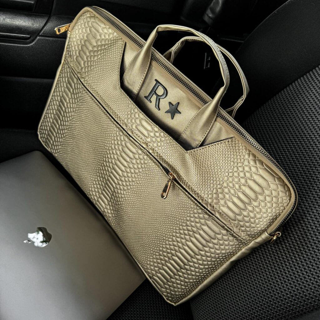Porta Laptop Snake Gold