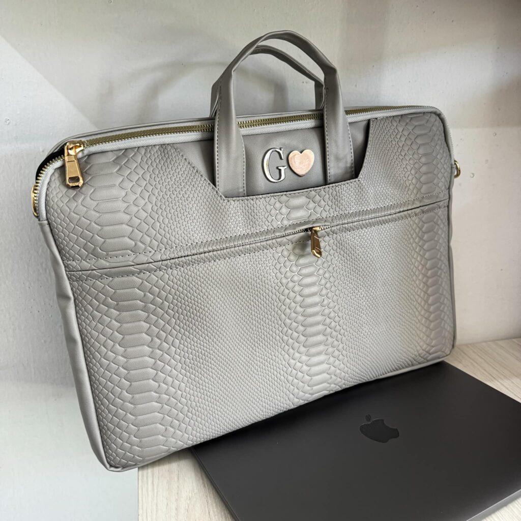 Porta Laptop Snake Gris