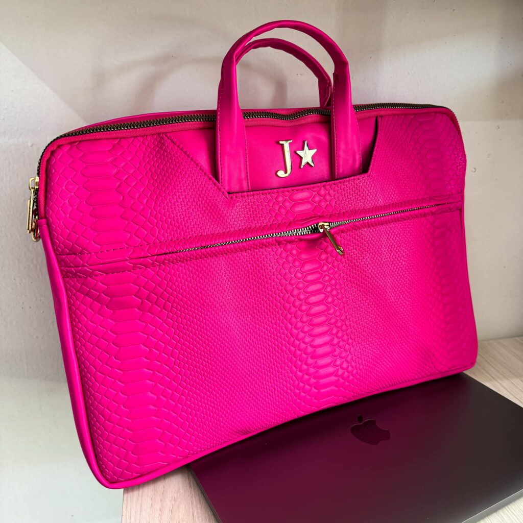 Porta Laptop Snake Hot Pink