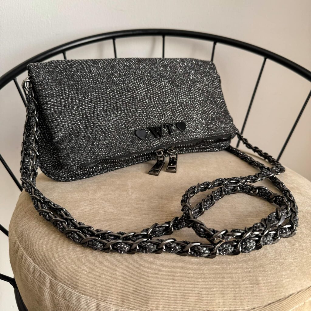 Zulema Black Glitter - Herrajes Negros