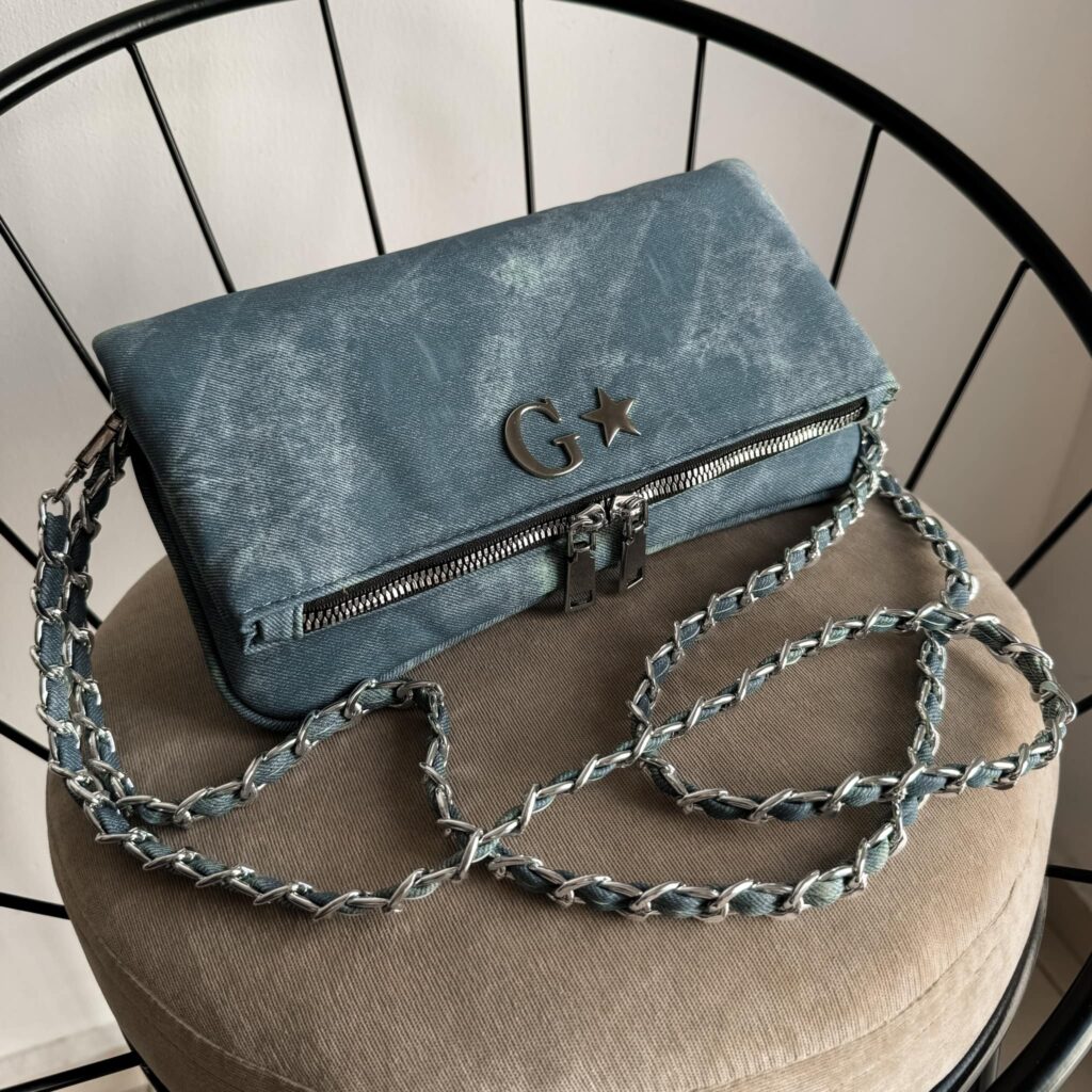 Zulema Denim Blue - Herrajes Plata