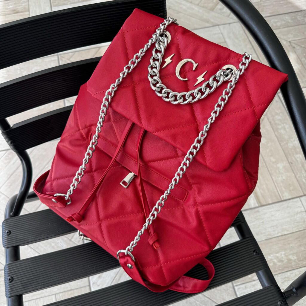 Ofelia Red & Silver Herrajes Plata
