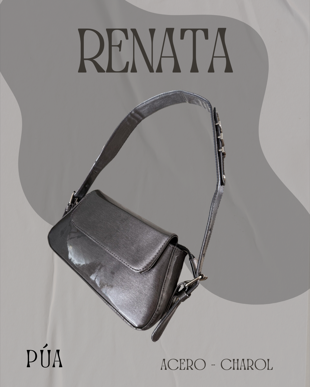 Renata Acero Charol Herraje Plata