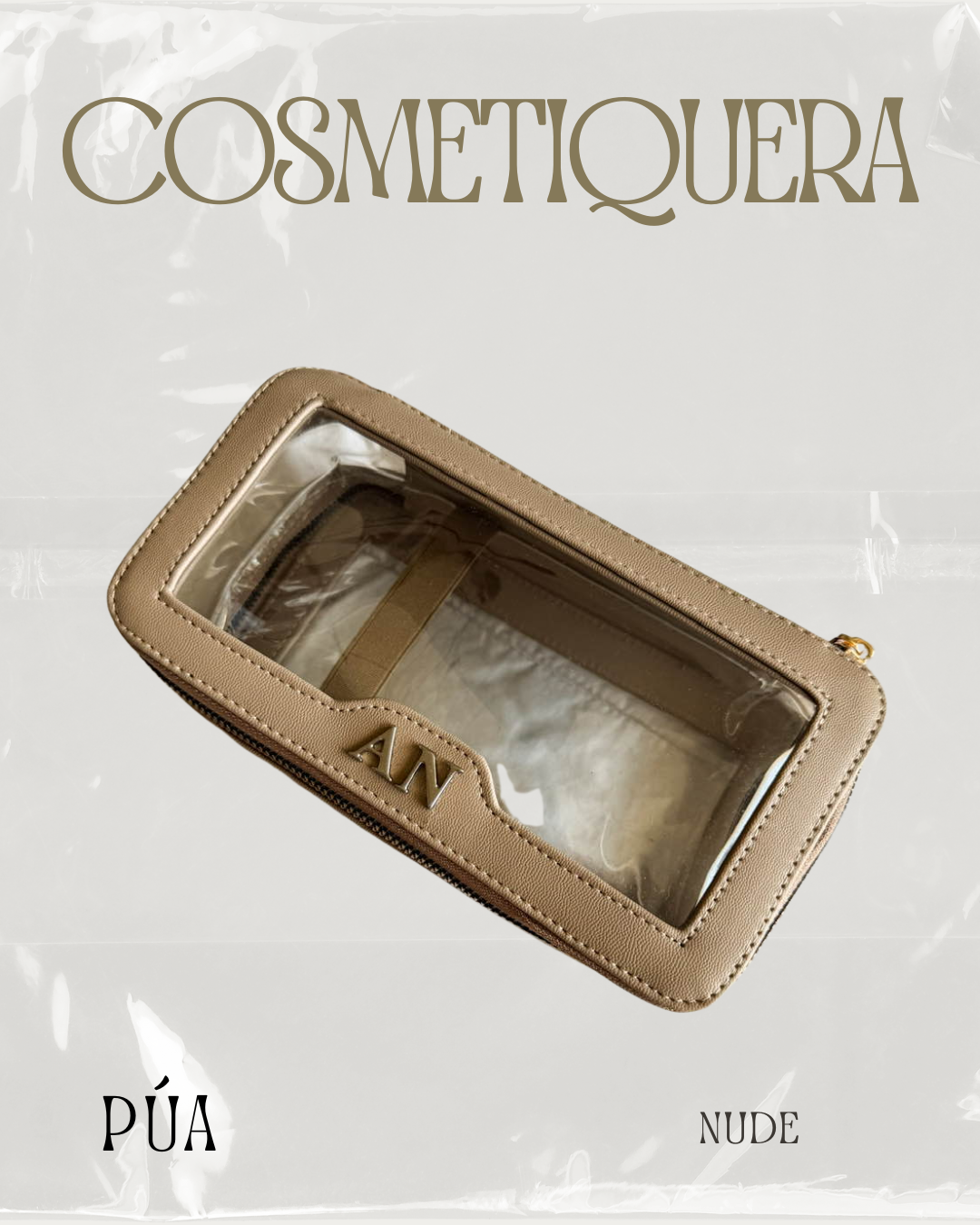 Cosmetiquera Doble Mica Nude