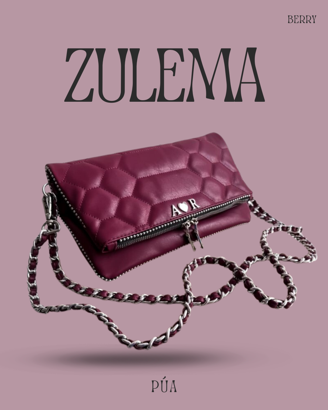 Zulema Berry - Herrajes Plata + Filo De puntos