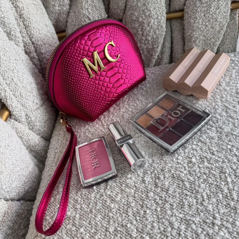 Cosmetiquera Fucsia Metálico