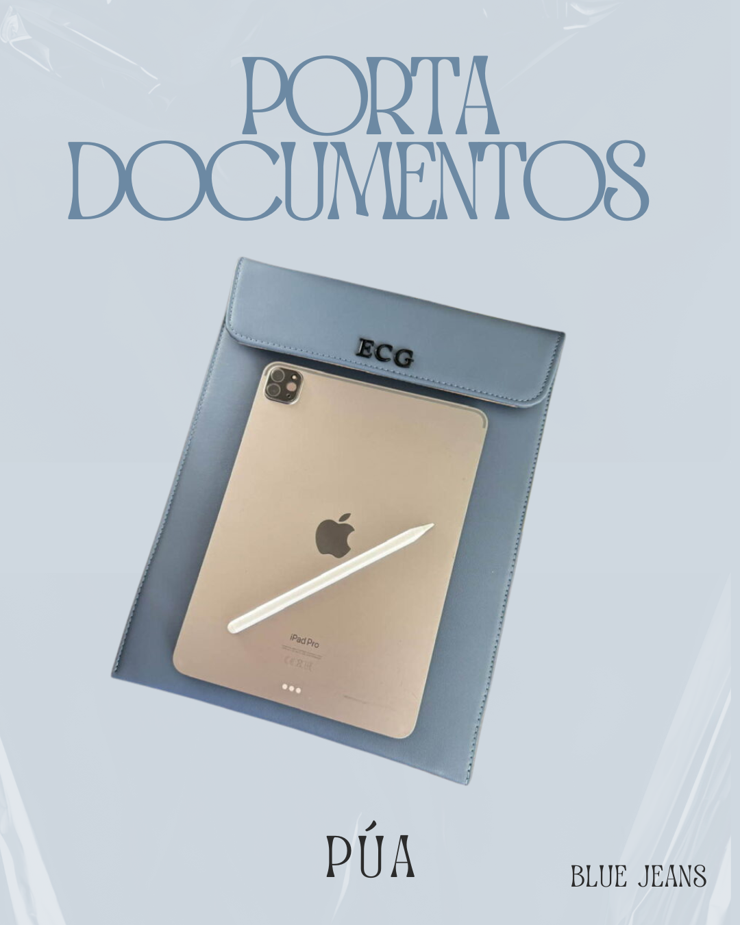 Porta Documentos Blue Jeans