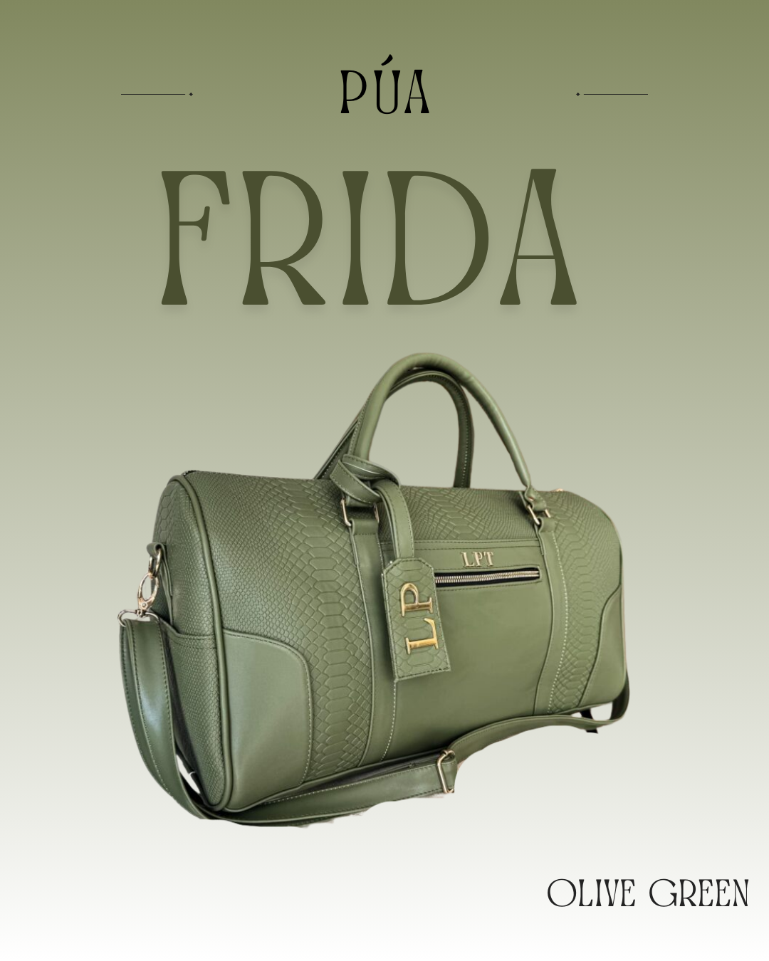Frida Python Olive Green