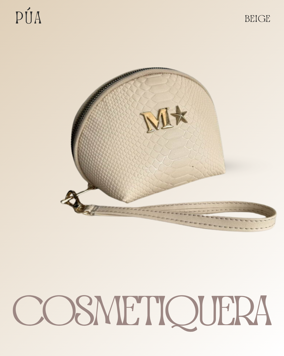 Cosmetiquera Beige