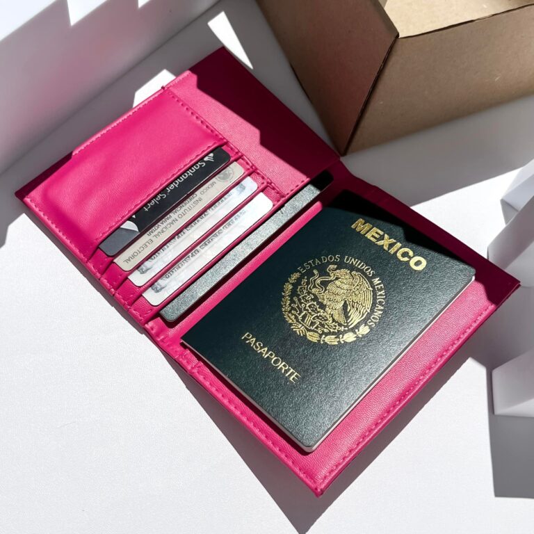 Porta pasaporte Individual Tornasol Plata