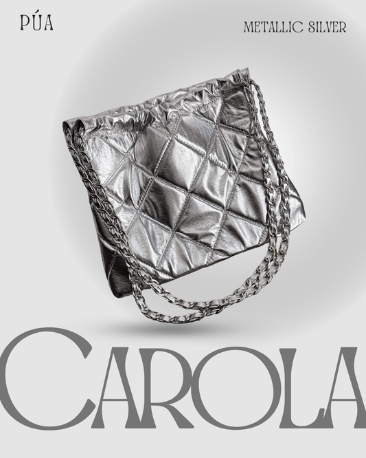 Carola Metallic Silver - Cadena Plata