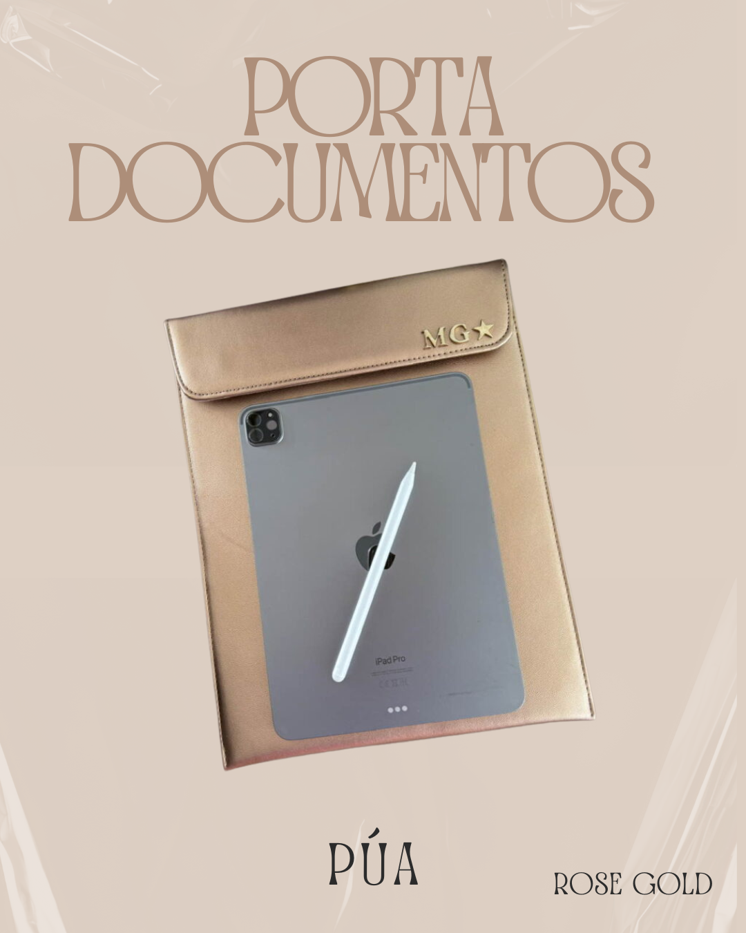 Porta Documentos Rose Gold