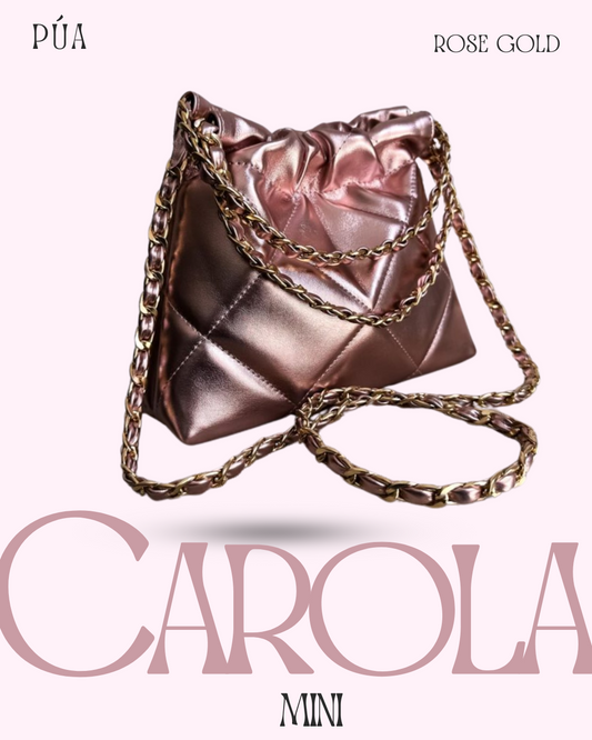 Carola Mini Rose Gold - Cadena Oro