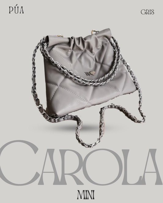 Carola Mini Gris - Cadena Plata