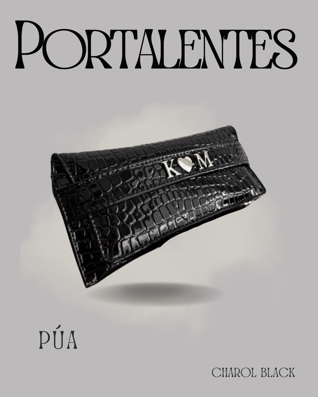 Portalentes Charol Black