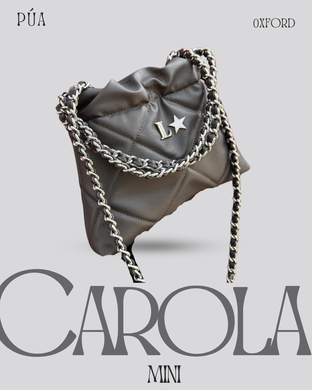 Carola Mini Oxford - Cadena Plata