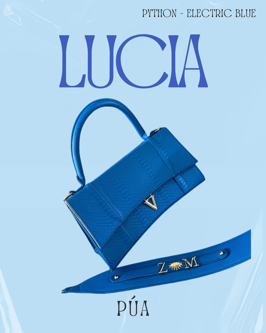 Lucia Python Electric Blue
