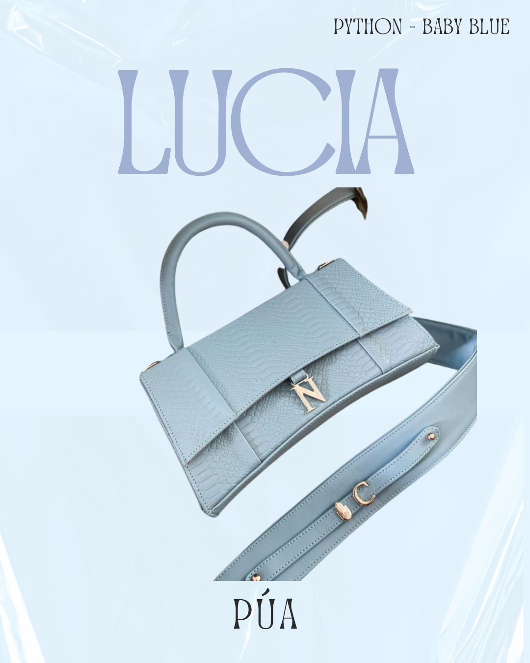 Lucia Python Baby Blue