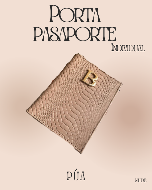 Porta pasaporte Individual Nude