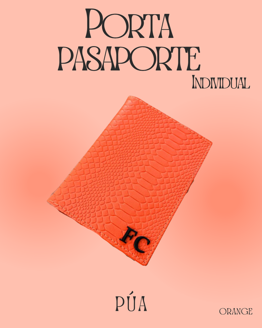 Porta pasaporte Individual Orange