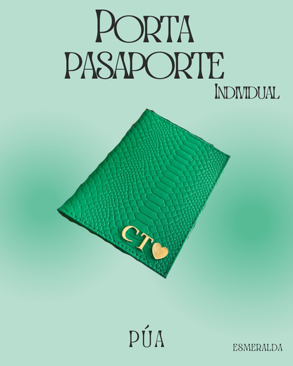 Porta pasaporte Individual Esmeralda