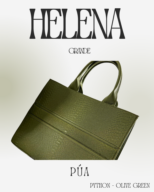 Helena Phyton Olive Green - TOTEGrande