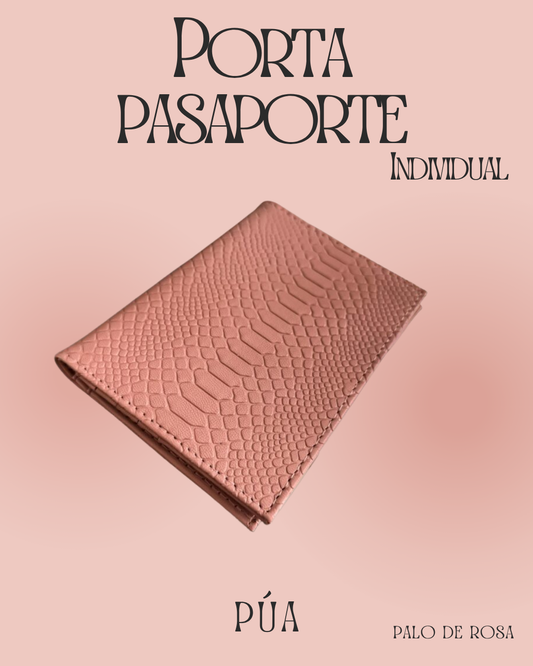 Porta pasaporte Individual Palo de Rosa