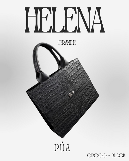 Helena Croco Black - TOTE Grande