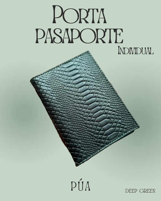 Porta pasaporte Individual Deep Green