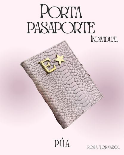 Porta pasaporte Individual Rosa Tornasol