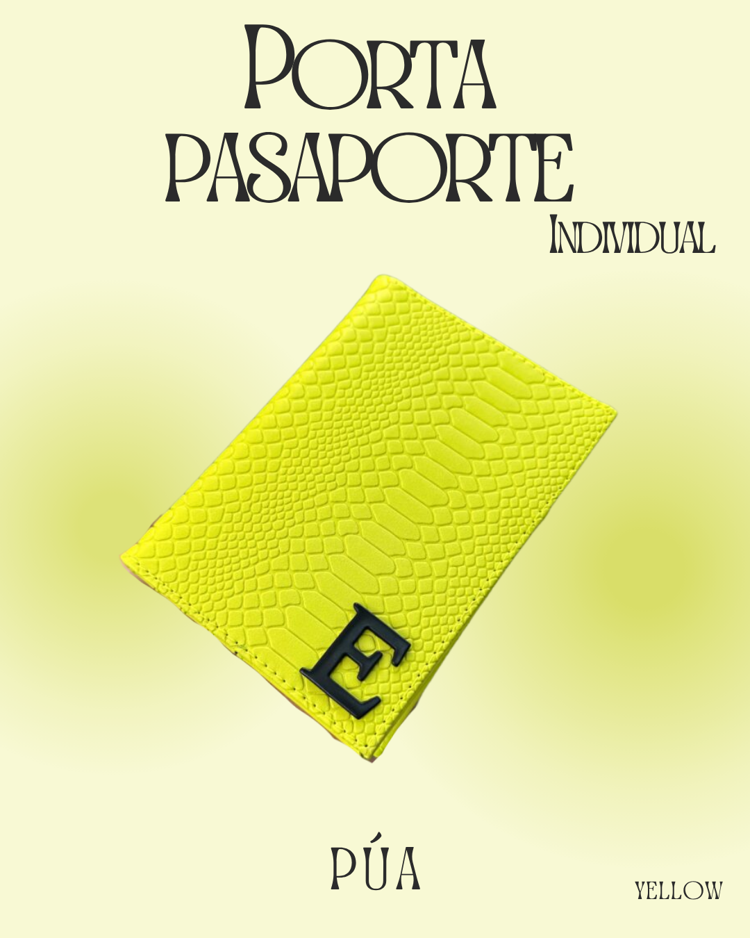 Porta pasaporte Individual Yellow