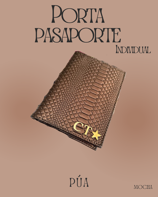 Porta pasaporte Individual Mocha