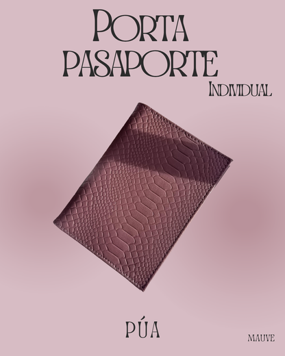 Porta pasaporte Individual Mauve