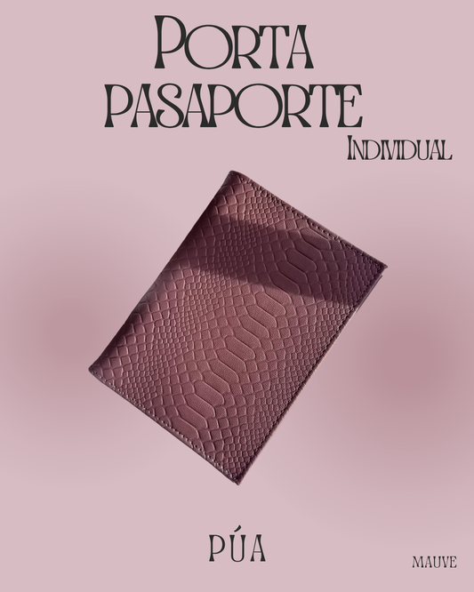 Porta pasaporte Individual Mauve