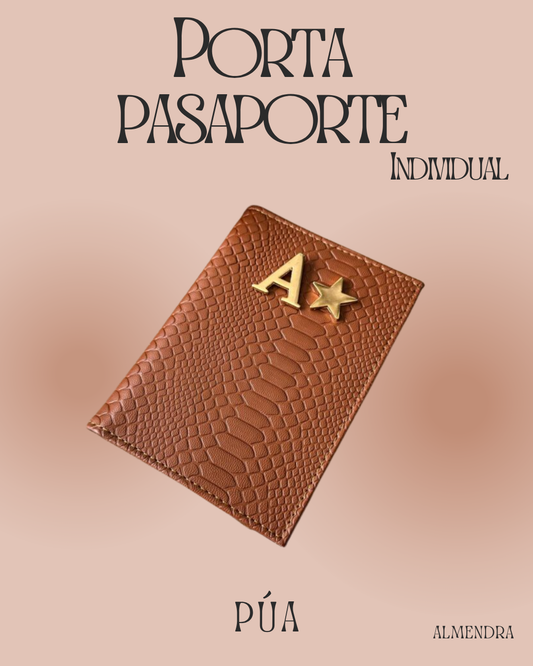 Porta pasaporte Individual Almendra
