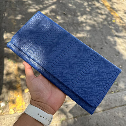 Porta Pasaporte Familiar Azul Rey