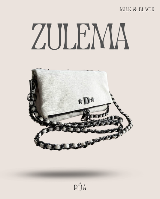 Zulema Milk Texturizada - Herrajes Negro