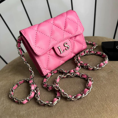 Camila Bubblegum Pink Cadena Plata