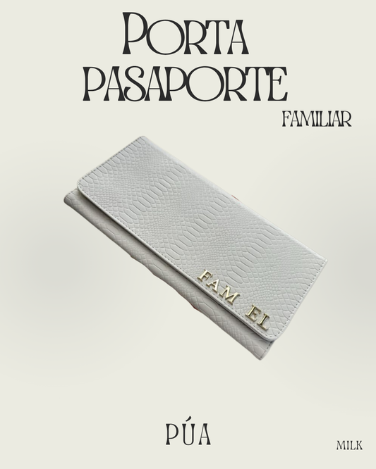 Porta Pasaporte Familiar Milk