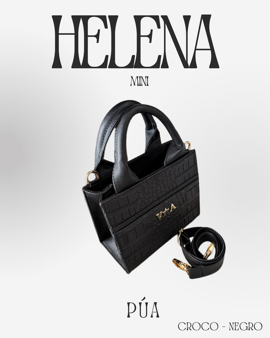 Helena Croco Negro - TOTE Mini