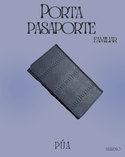 Porta Pasaporte Familiar Marino
